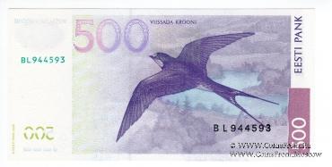 500 крон 2000 г.