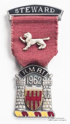 Знак RMBI 1962. STEWARD ROYAL MASONIC BENEVOLENT INST.  – Королевский Масонский Благотворительный институт