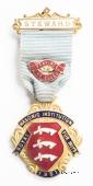 Знак RMIB 1951. STEWARD ROYAL MASONIC INSTITUTION FOR BOYS.  – Королевский Масонский институт для мальчиков.