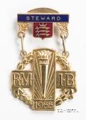 Знак RMIB 1955. STEWARD ROYAL MASONIC INSTITUTION FOR BOYS.  – Королевский Масонский институт для мальчиков.