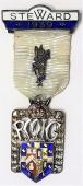 Знак RMIG 1939. STEWARD ROYAL MASONIC INSTITUTION FOR GIRLS.  – Королевский Масонский институт для девочек.