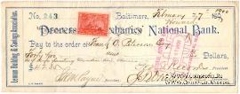 Банковский чек 1900 г.