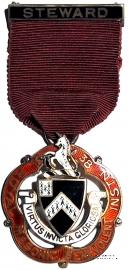 Знак RMBI 1938. STEWARD ROYAL MASONIC BENEVOLENT INST.  – Королевский Масонский Благотворительный институт