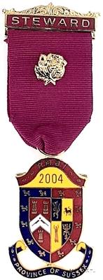 Знак RMBI 2004. STEWARD ROYAL MASONIC BENEVOLENT INST. – Королевский Масонский Благотворительный институт