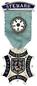 Знак RMIB 1971. STEWARD ROYAL MASONIC INSTITUTION FOR BOYS. – Королевский Масонский институт для мальчиков.