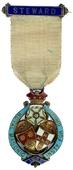Знак RMIG 1903. STEWARD ROYAL MASONIC INSTITUTION FOR GIRLS – Королевский Масонский институт для девочек.